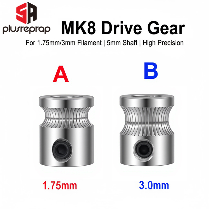 Direct Drive Extruder - MK8 Drive Gear para impressora 3D,