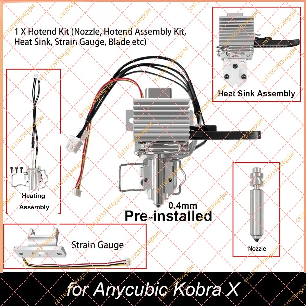 Hotend 0.4Mm - Kit Hotend Pré-Instalado de 0.4mm para