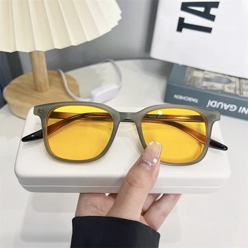 Uv Resin - Óculos de sol quadrados de luxo,