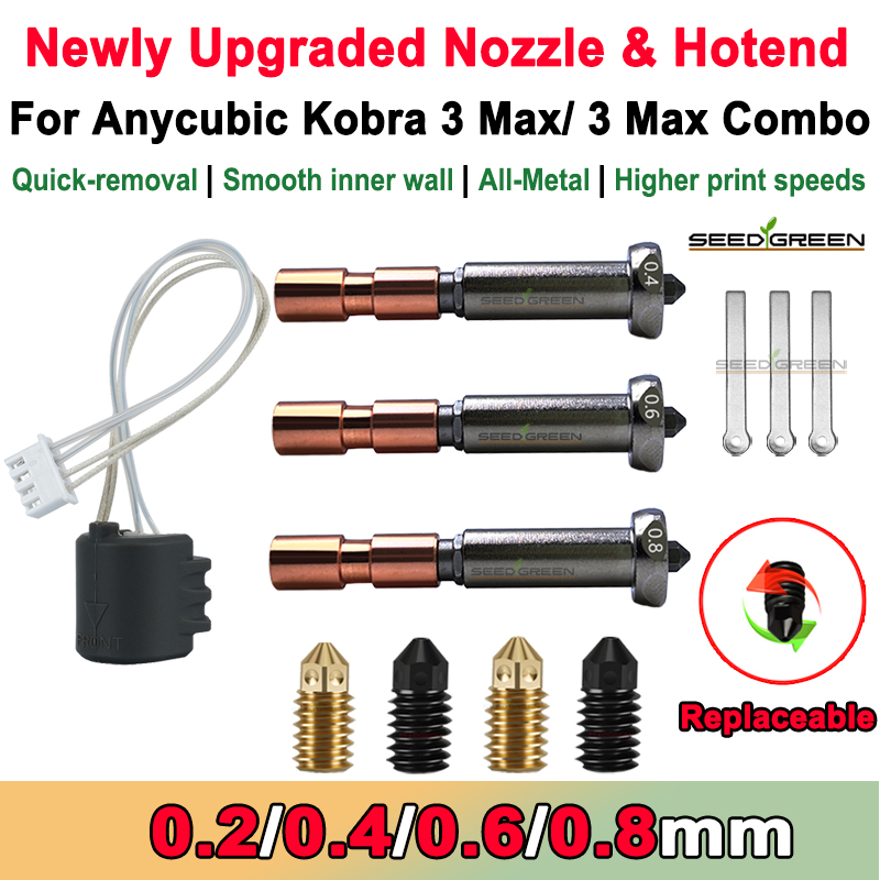 Bico de atualização para anycu - Hotend 0.4Mm avaliação e preço
