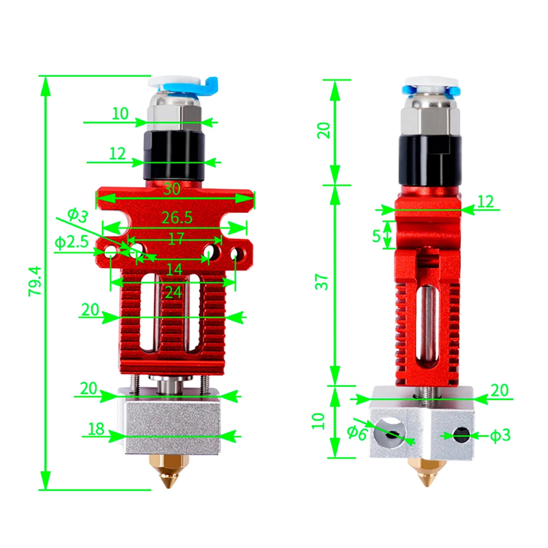 Peças de impressora 3d cr6 se  - Direct Drive Extruder avaliação e preço