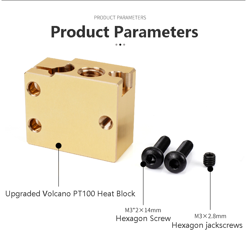 Vulcão aquecedor bloco pt100,  - Direct Drive Extruder avaliação e preço