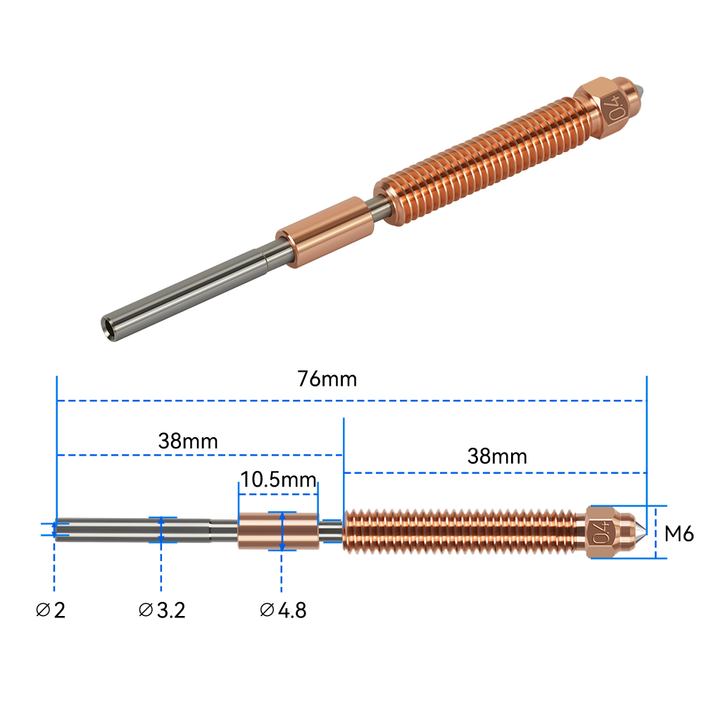 Bico de Aço Temperado Unicorn  - Hotend 0.4Mm avaliação e preço