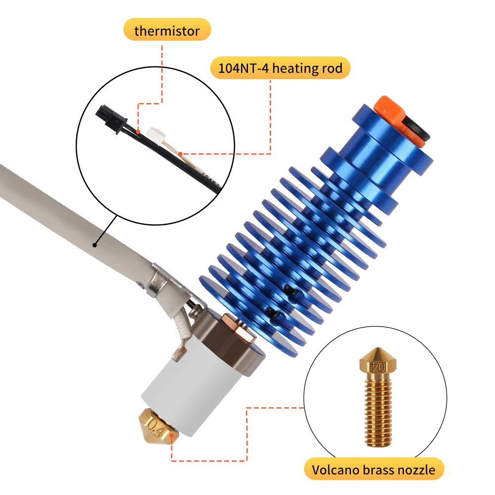 Kit Hotend Volcano 24V 60W E3D - Corexy 3D Printer Kit avaliação e preço