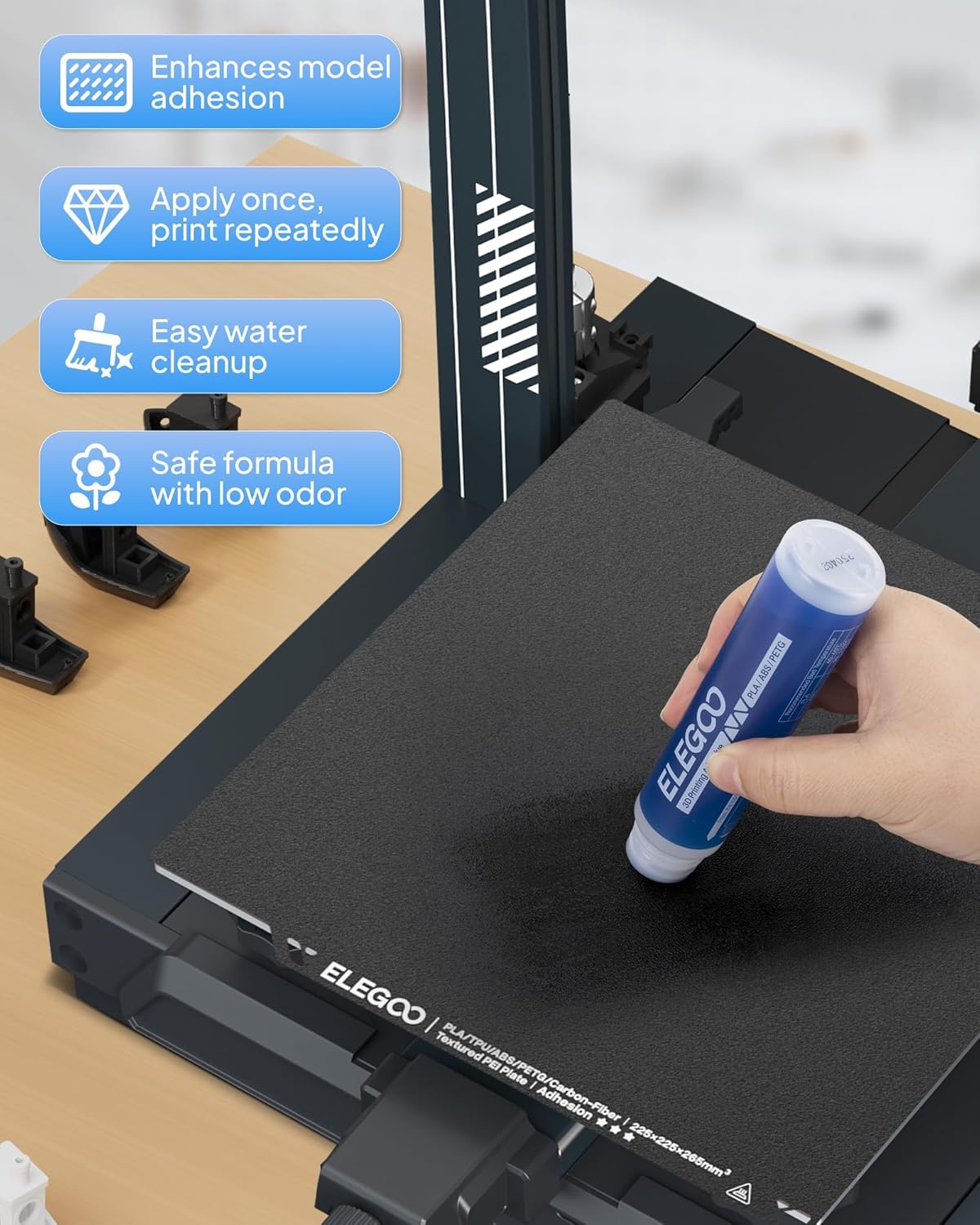 Cola Adesiva ELEGOO para Impre - Petg Filament avaliação e preço